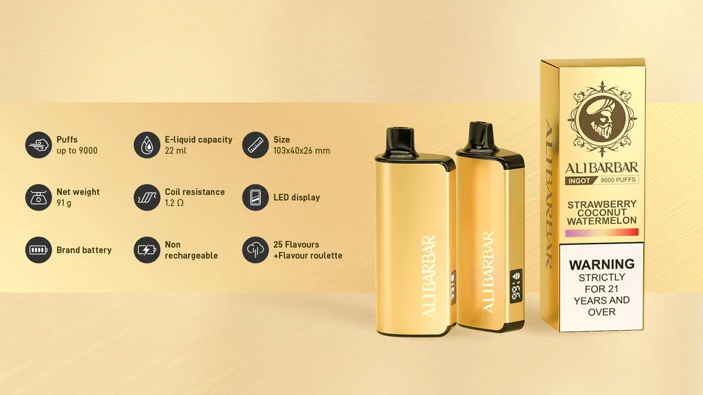 ALIBARBAR INGOT 9000 PUFFS-GRAPEG RAPEFRUIT（WTF）